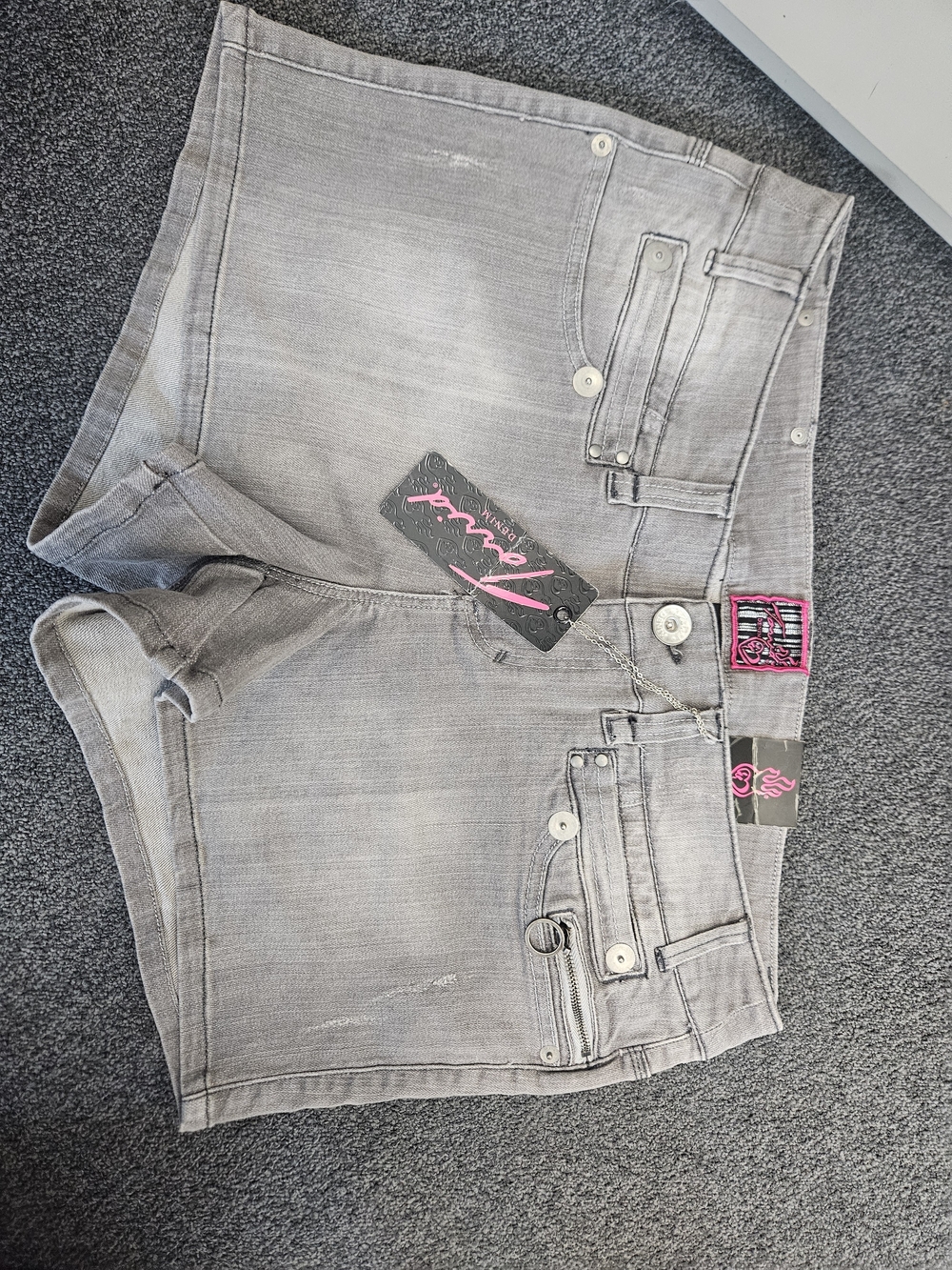 Torrid Women’s Gray Denim Shorts - Casual High-Rise Summer Short Nwt